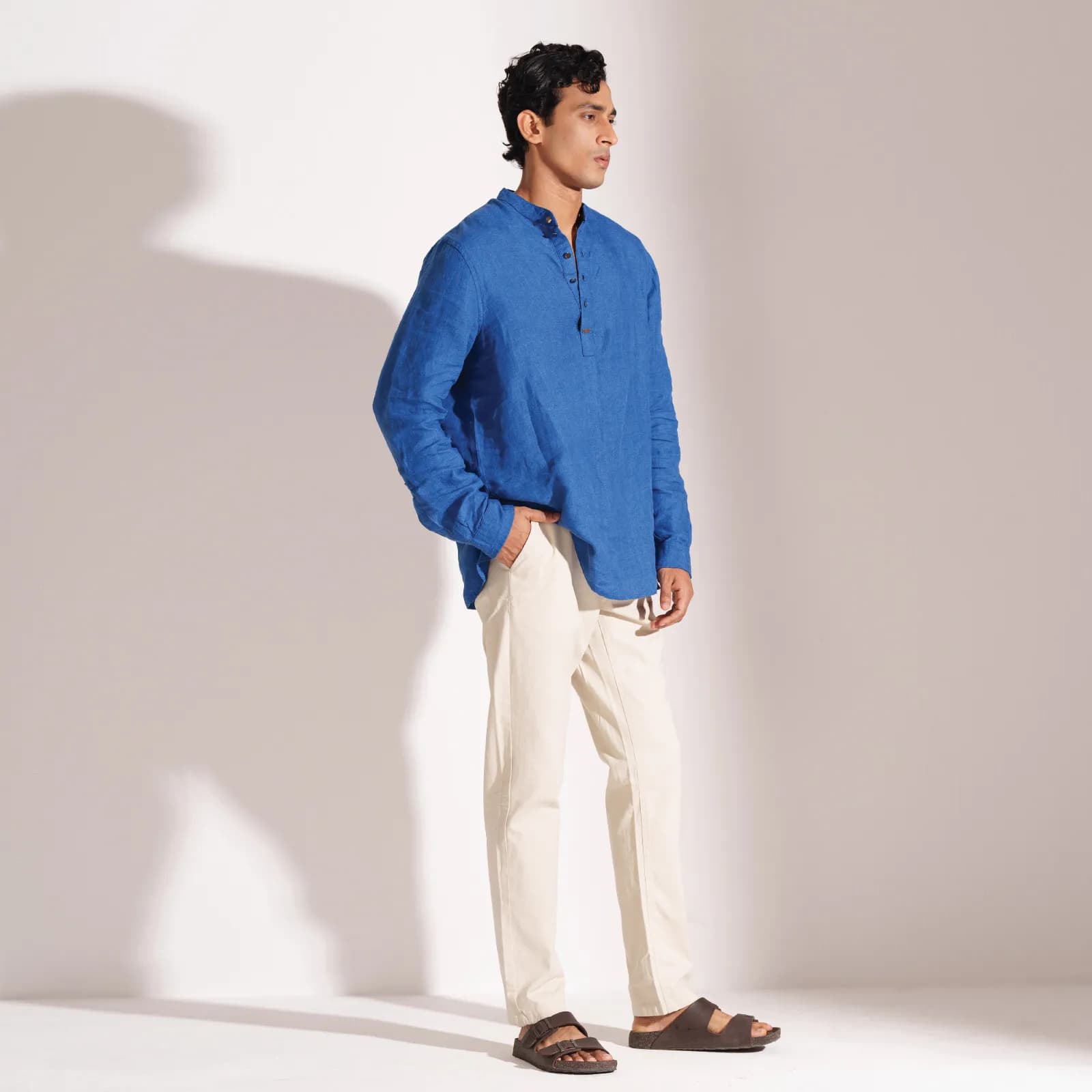 Stone Non-Stretch Cotton Twill Chino Pants